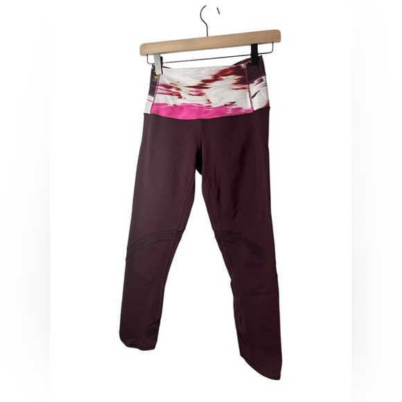 Lululemon Wunder Under Crop Hi-Rise Shine On Size 4 - Picture 2 of 8